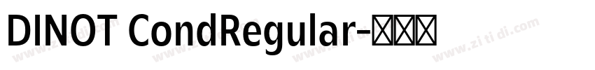 DINOT CondRegular字体转换